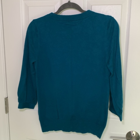 Banana Republic teal cardigan size small - Picture 5 of 8